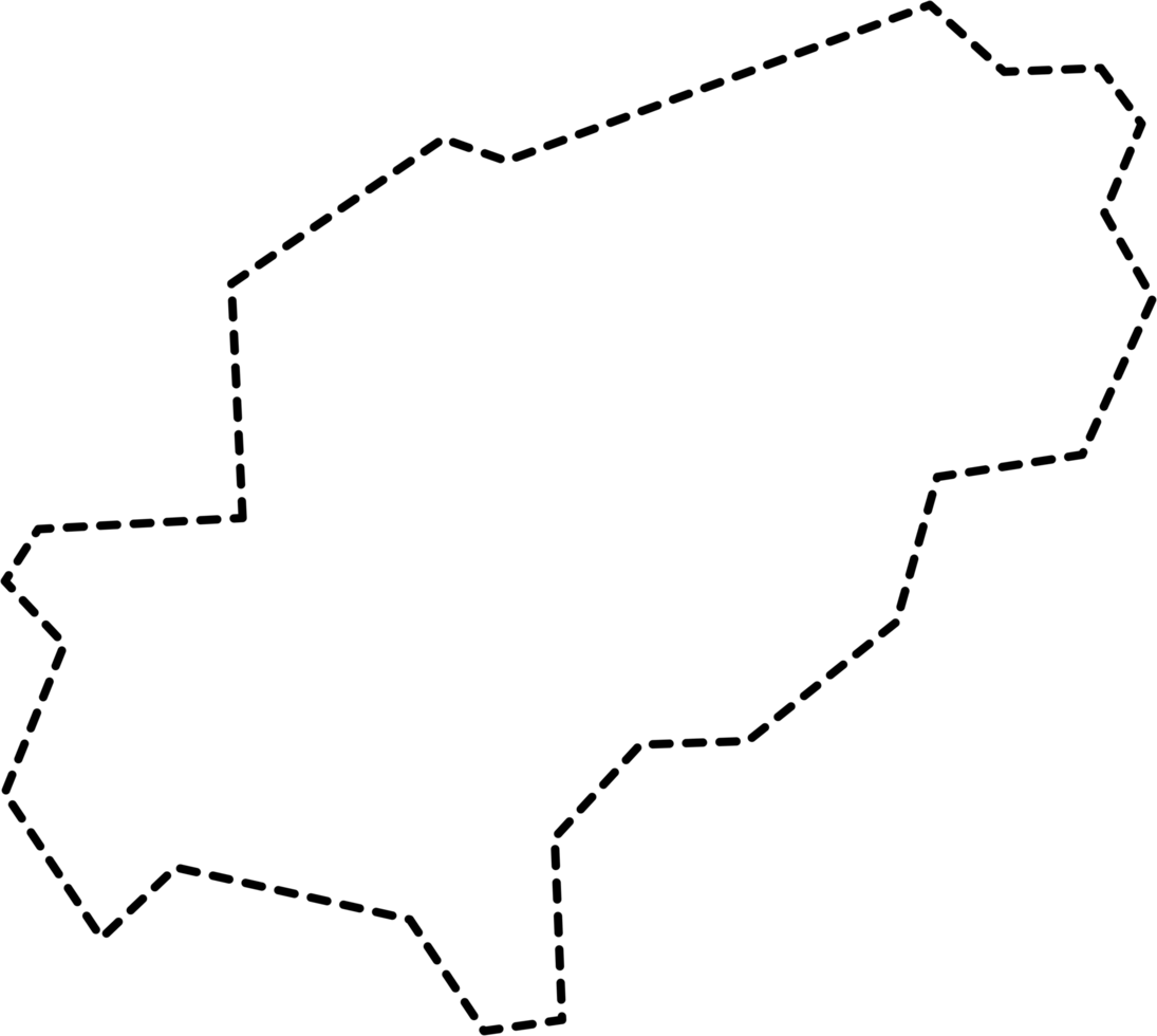 dash line drawing of ibiza island map. png