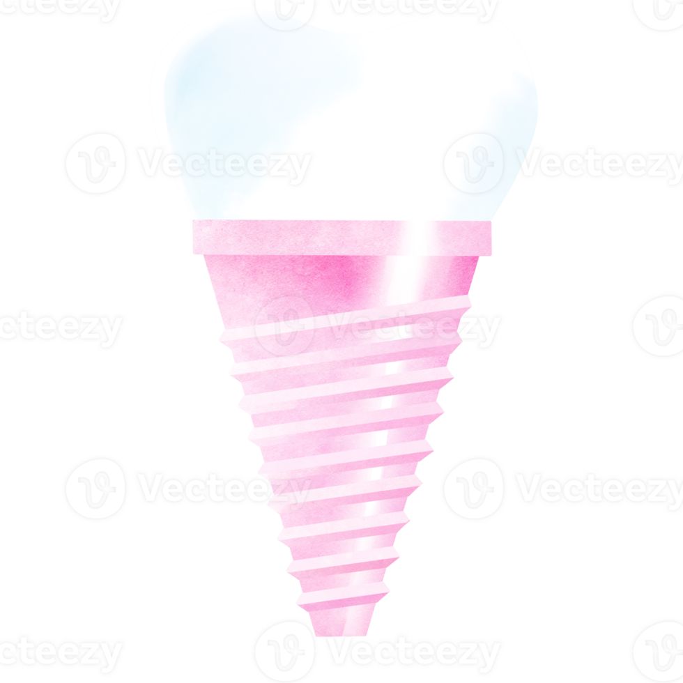 dentale corona restauro nel un' realistico stile png