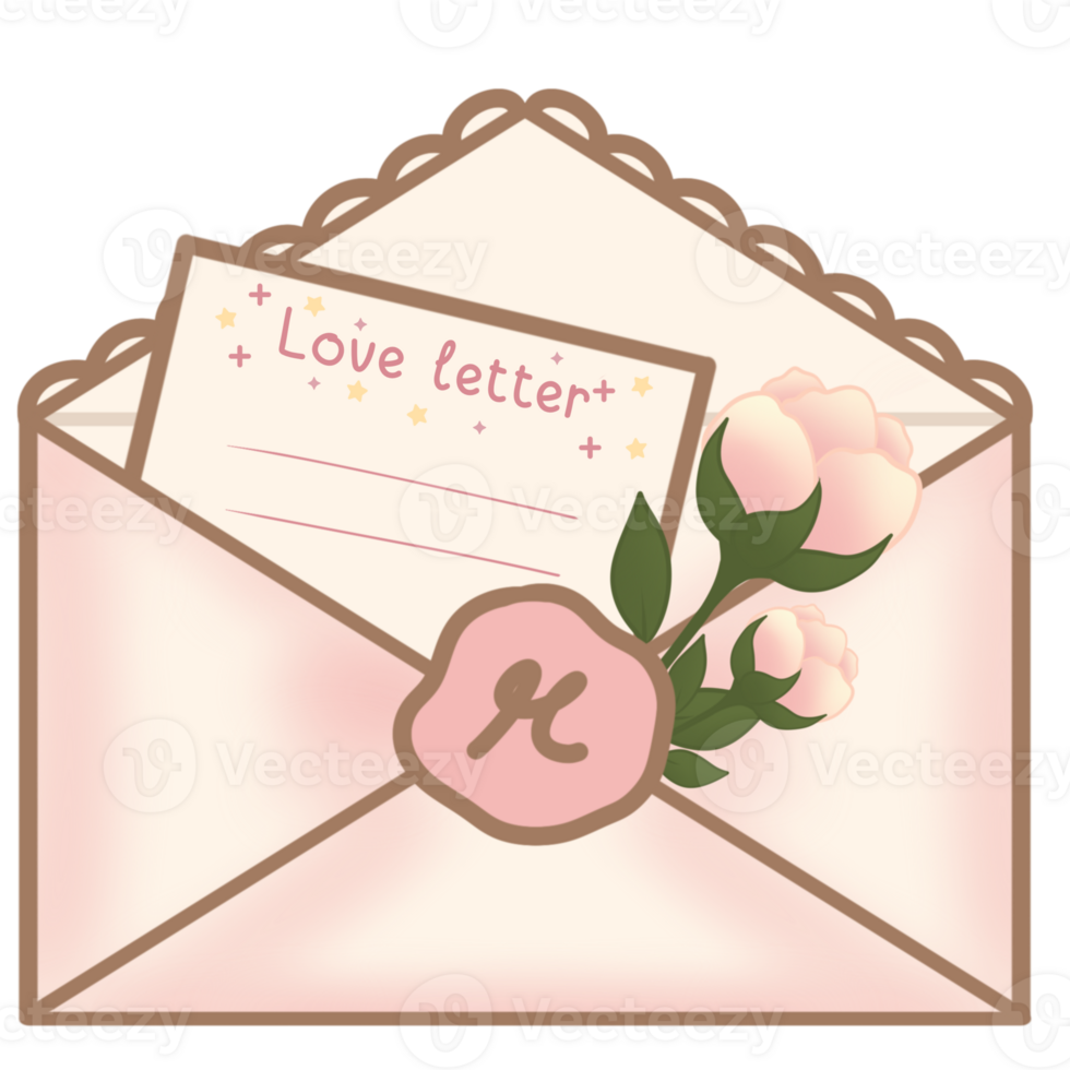 diverso fiore lettera e carta png