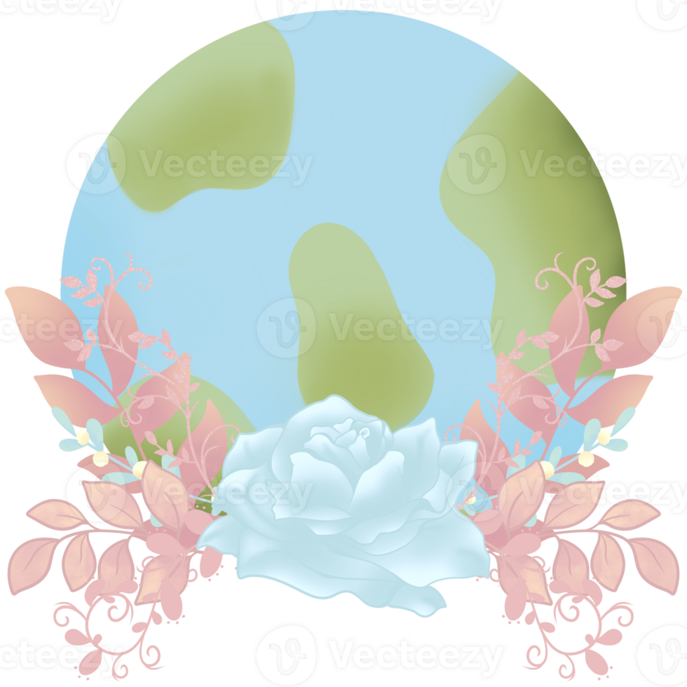 Flowers and earth png