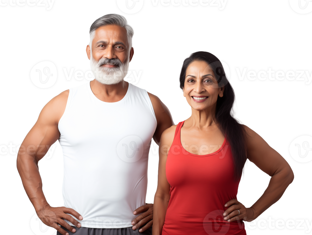 Muscular senior citizen oldman indian man png