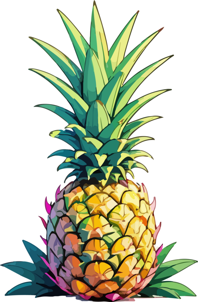 abacaxi fruta desenho animado grampo arte png