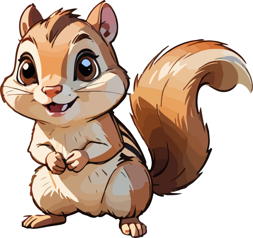 Chipmunk Animal Cartoon Design png