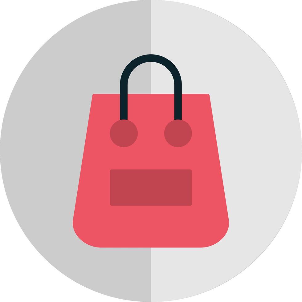 Shopping Bag Flat Scale Icon vector
