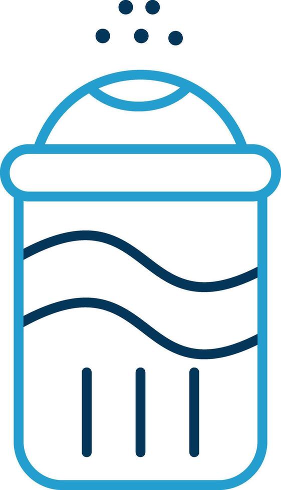 Salt Line Blue Two Color Icon vector