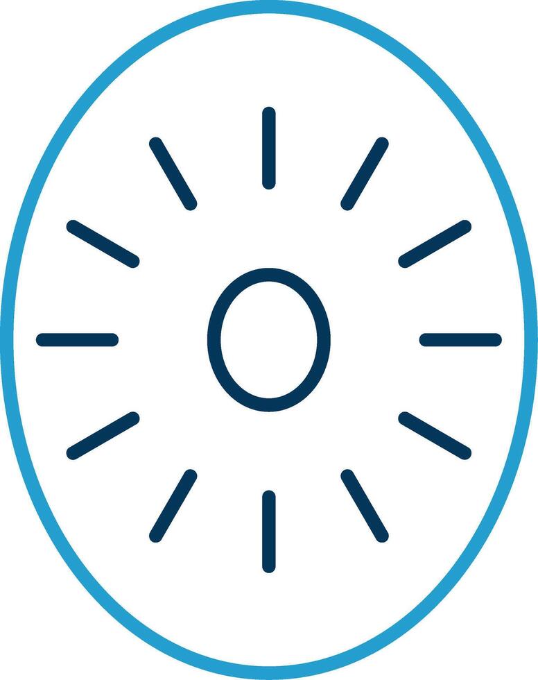 Kiwi Line Blue Two Color Icon vector