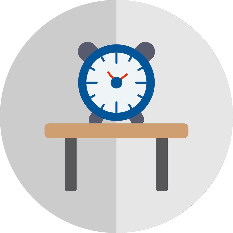 Table Watch Flat Scale Icon vector