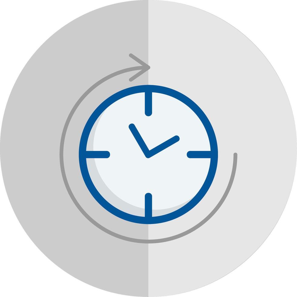 Clockwise Flat Scale Icon vector