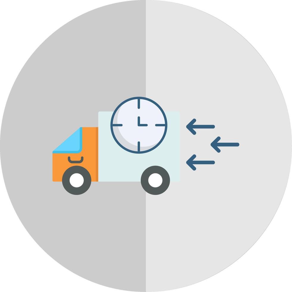 Fast Delivery Flat Scale Icon vector