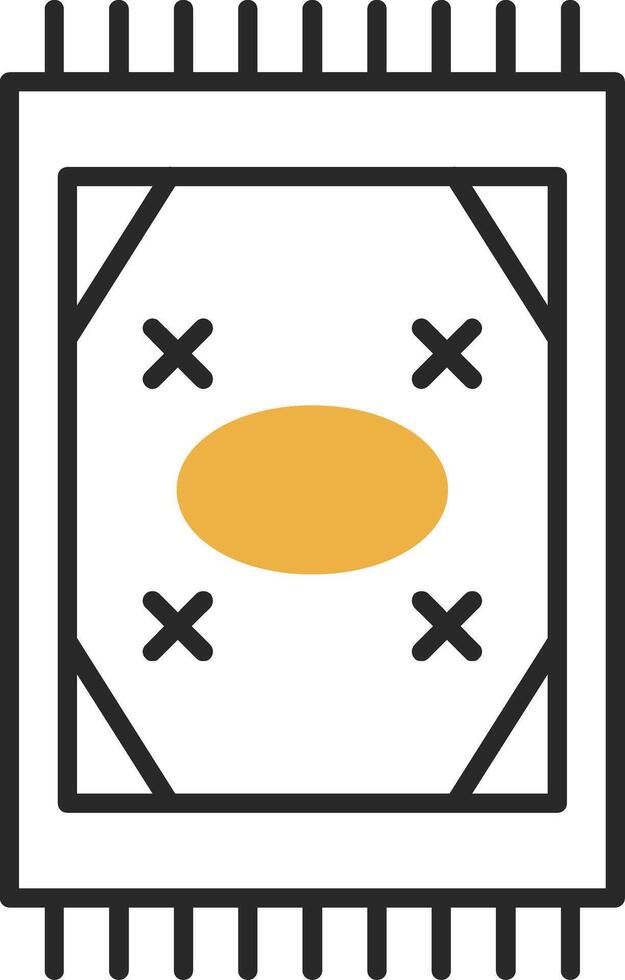 Carpet Skined Filled Icon vector
