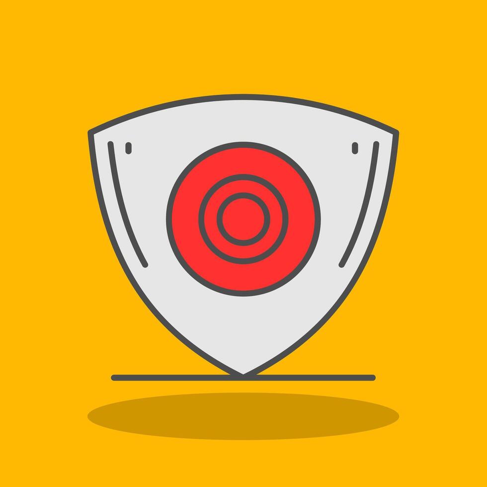 Sewing Chalk Filled Shadow Icon vector
