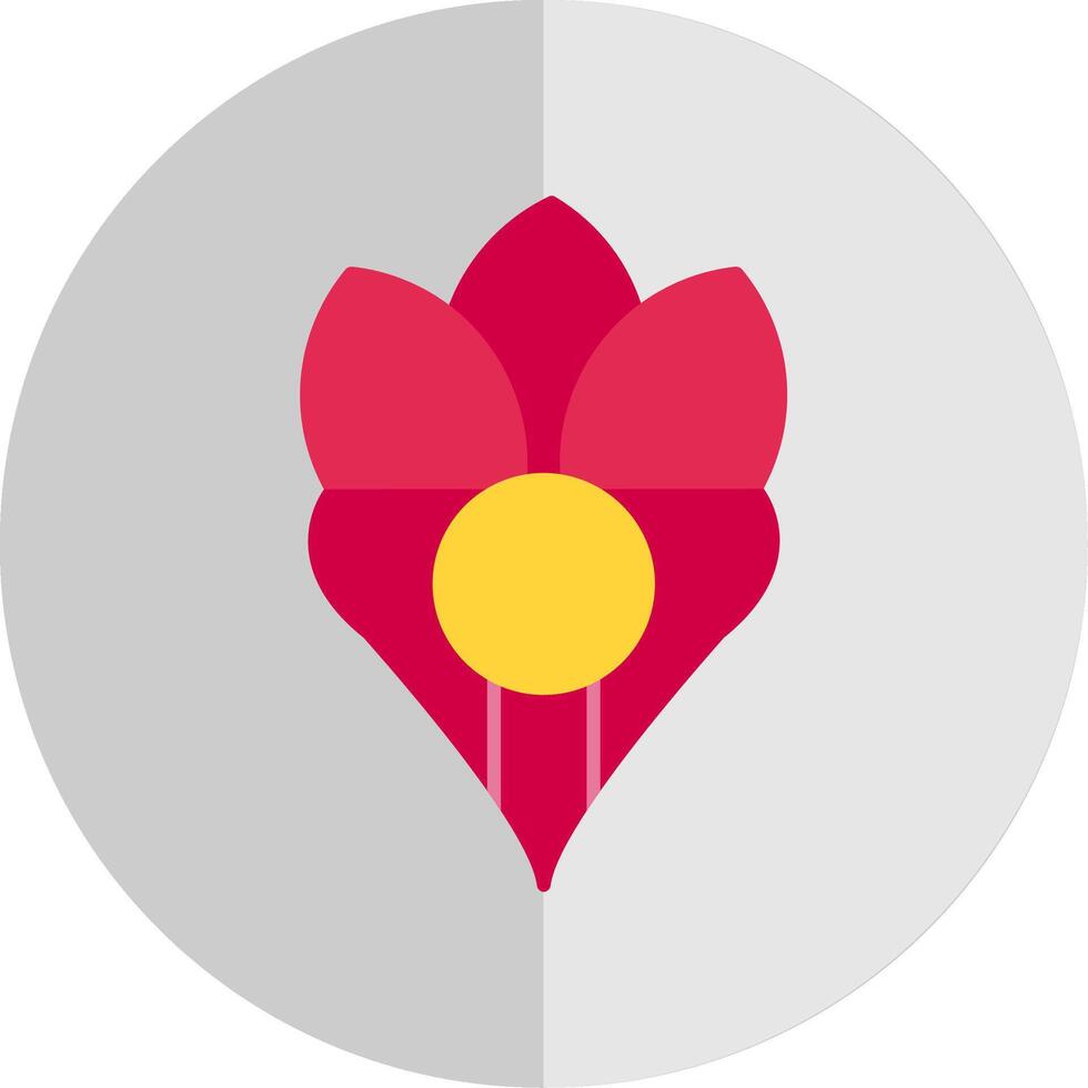 Crocus Flat Scale Icon vector