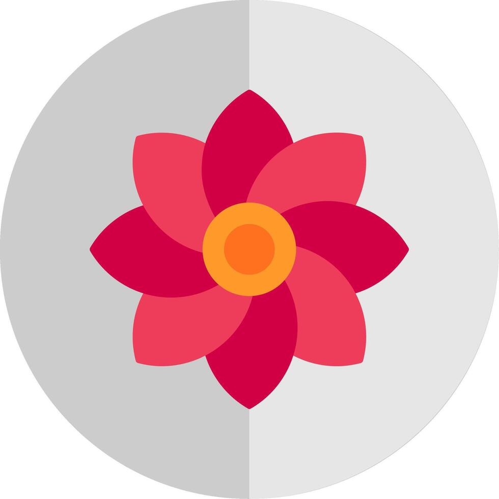 Flower Flat Scale Icon vector