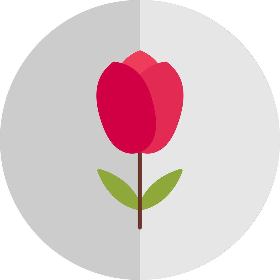 Tulip Flat Scale Icon vector