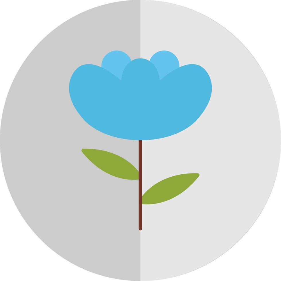 Iris Flat Scale Icon vector