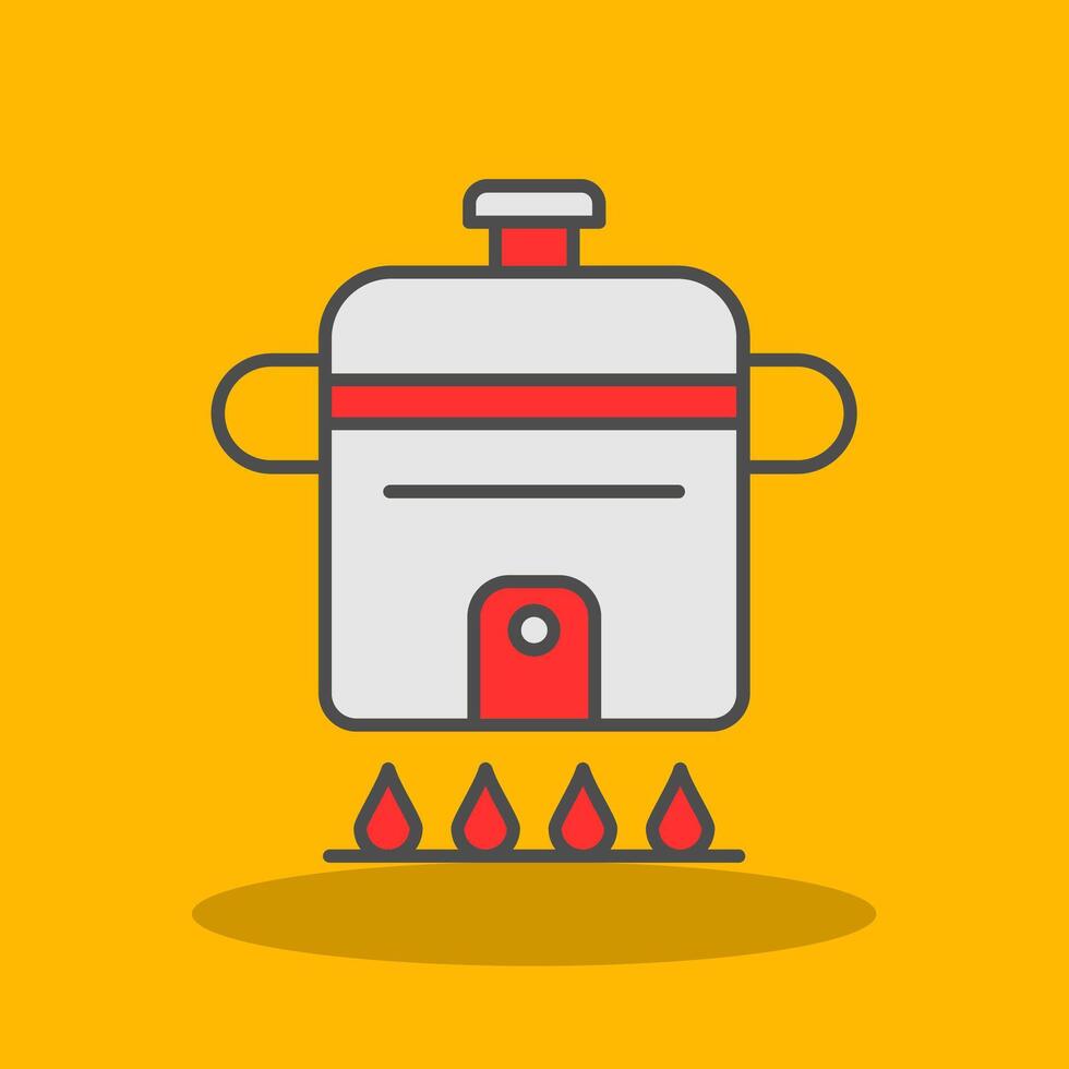 Cooking Filled Shadow Icon vector