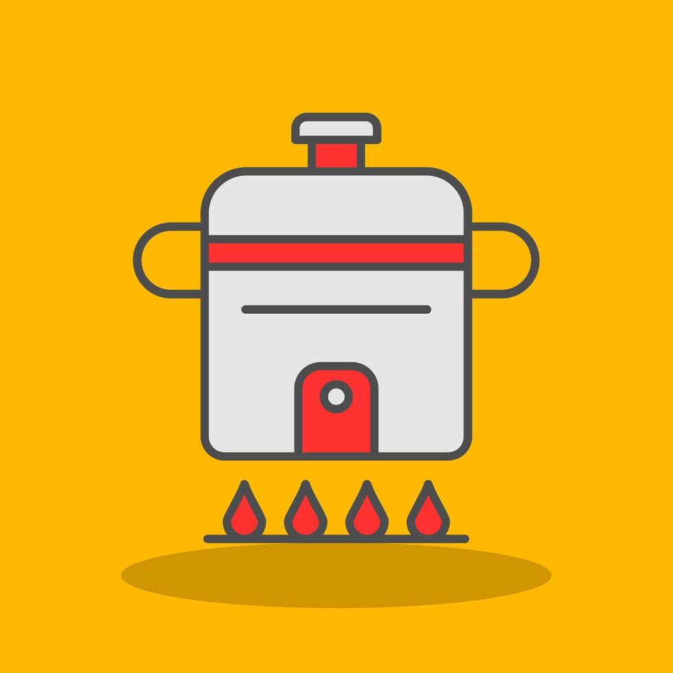 Cooking Filled Shadow Icon vector