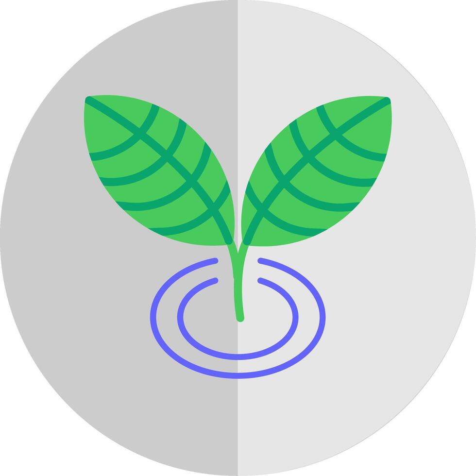 planta plano escala icono vector