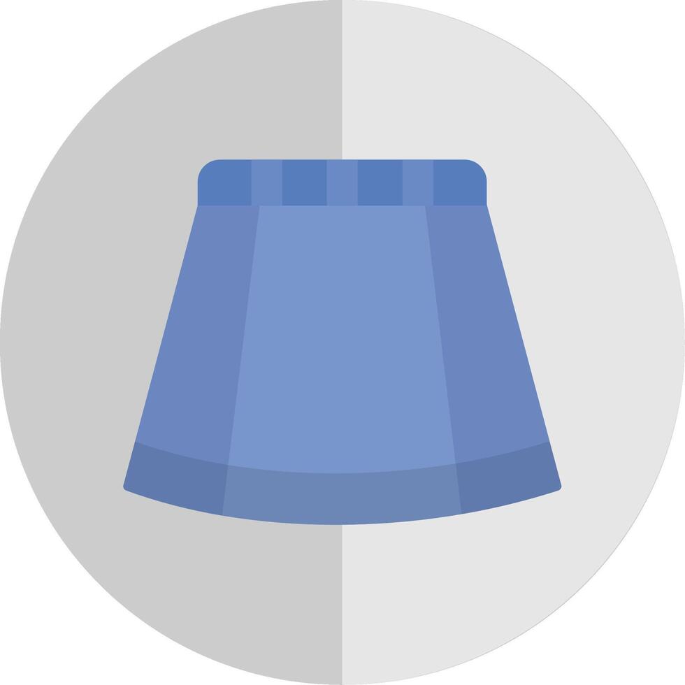 falda plano escala icono vector