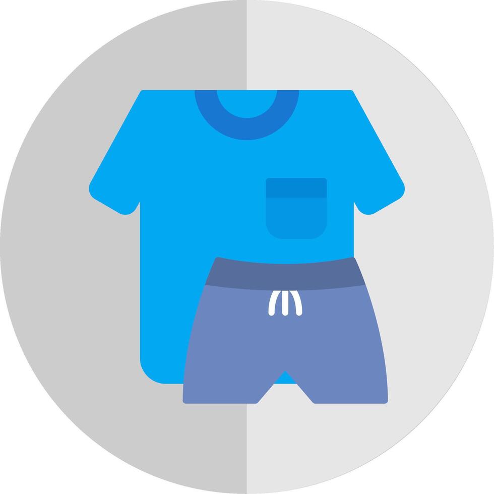 Sport Wear Flat Scale Icon vector