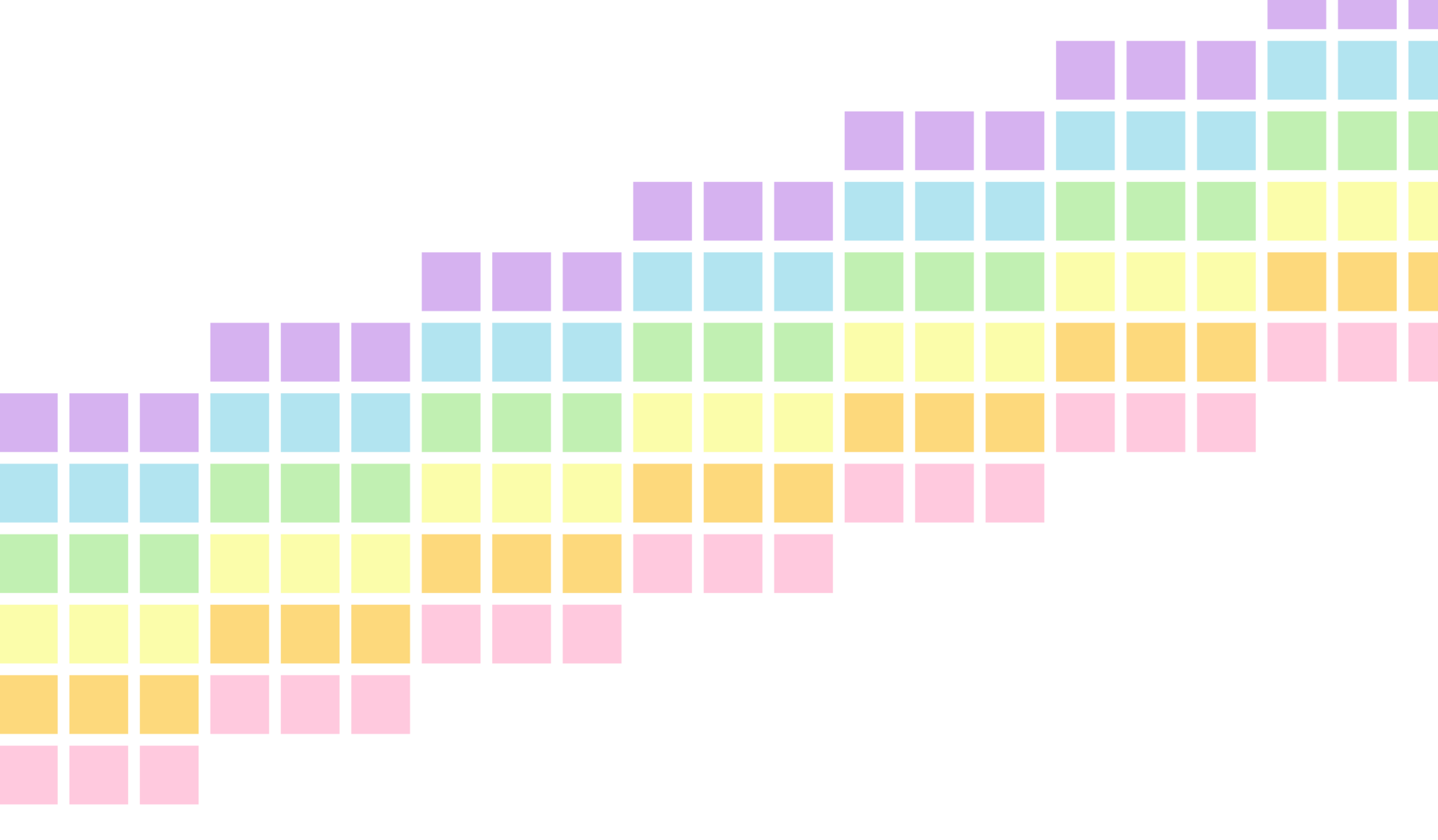 Pastel colored rainbow pixel art. Pastel background. 42982295 PNG