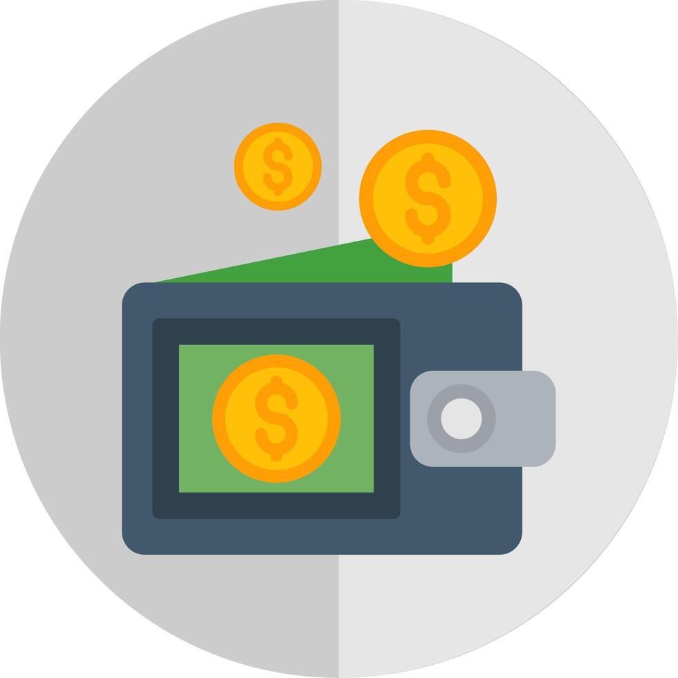 Coins Flat Scale Icon vector