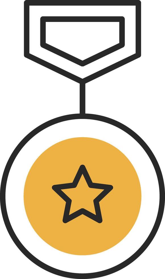 Winning Skined Filled Icon vector