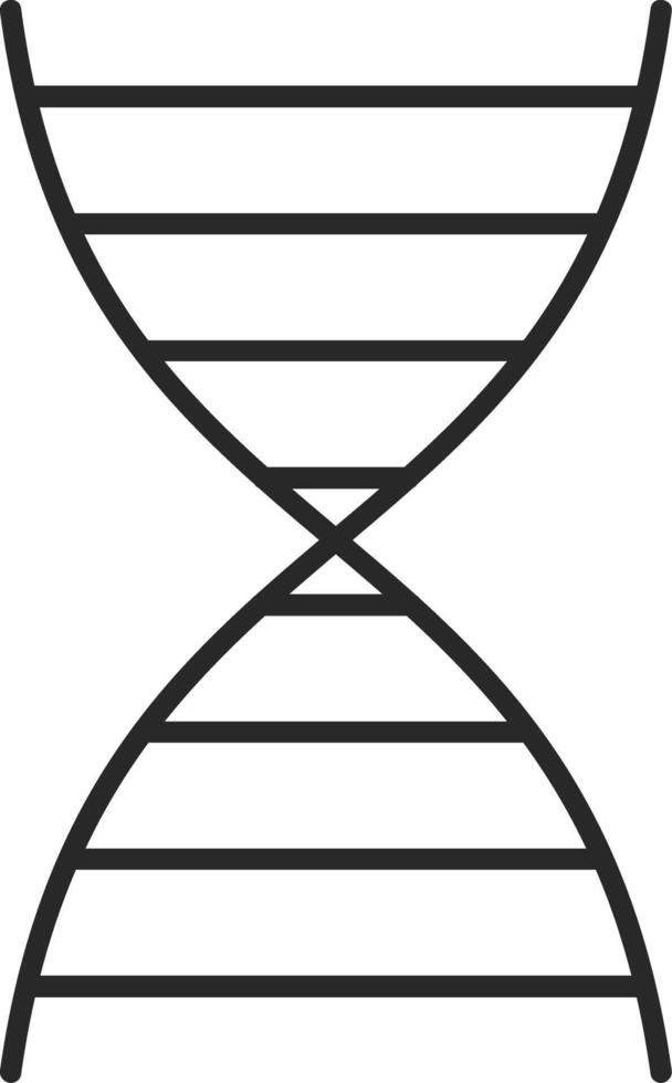 DNA Skined Filled Icon vector