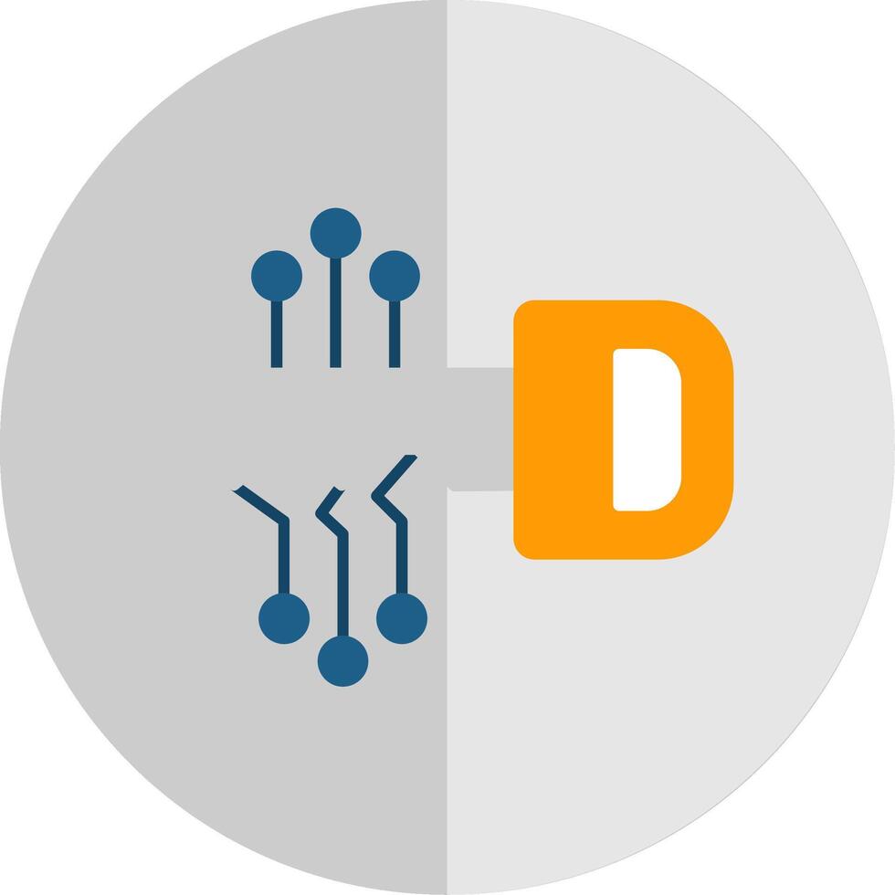 Key Flat Scale Icon vector