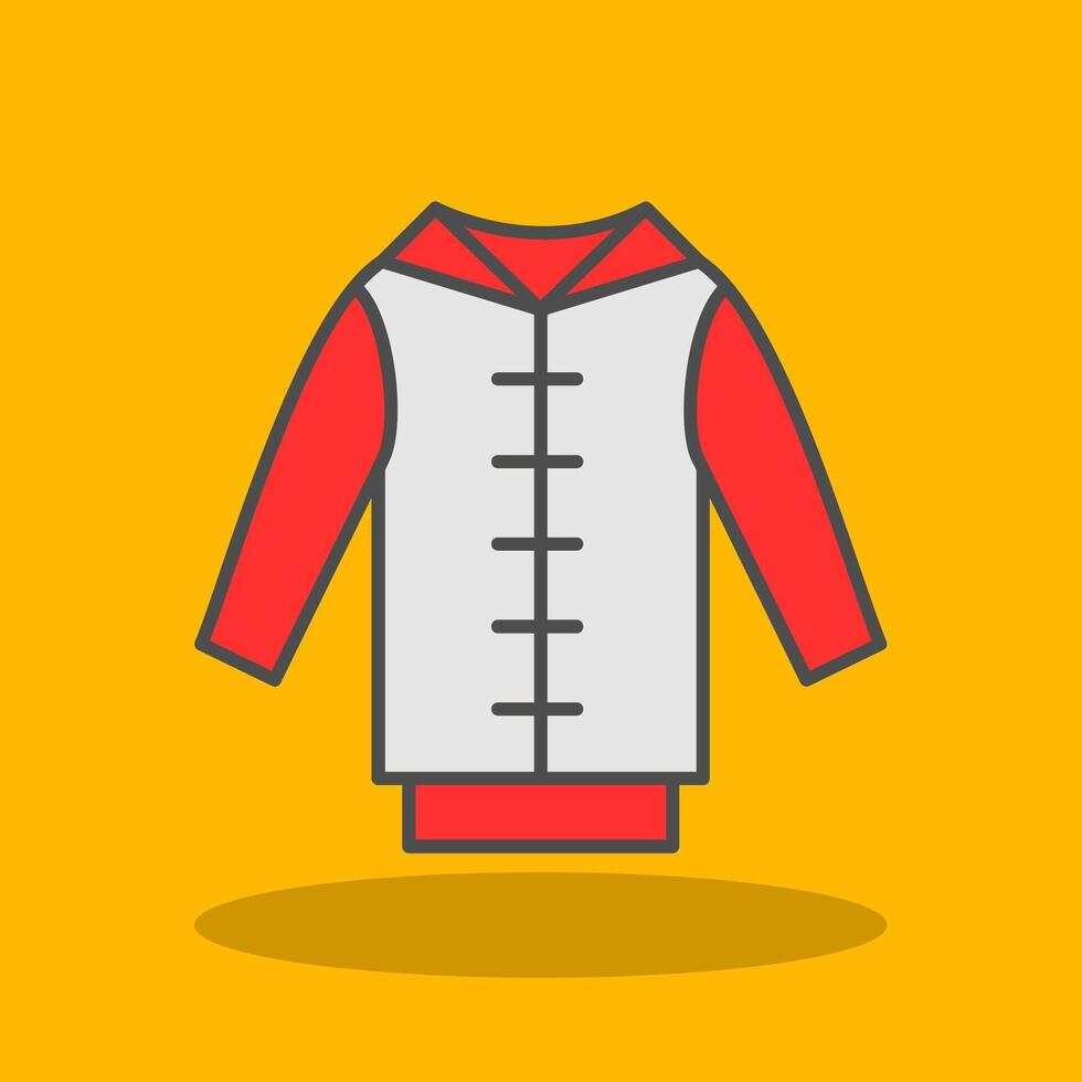Pull Over Filled Shadow Icon vector