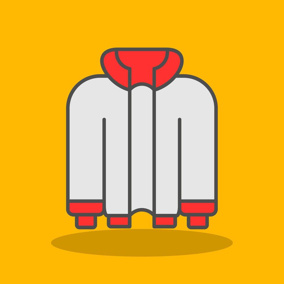 Jacket Filled Shadow Icon vector