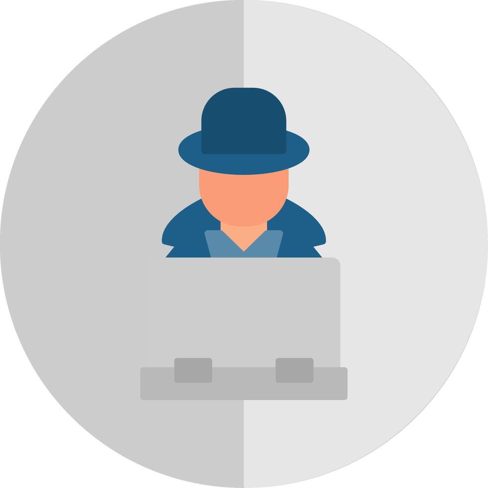 Hacker Flat Scale Icon vector