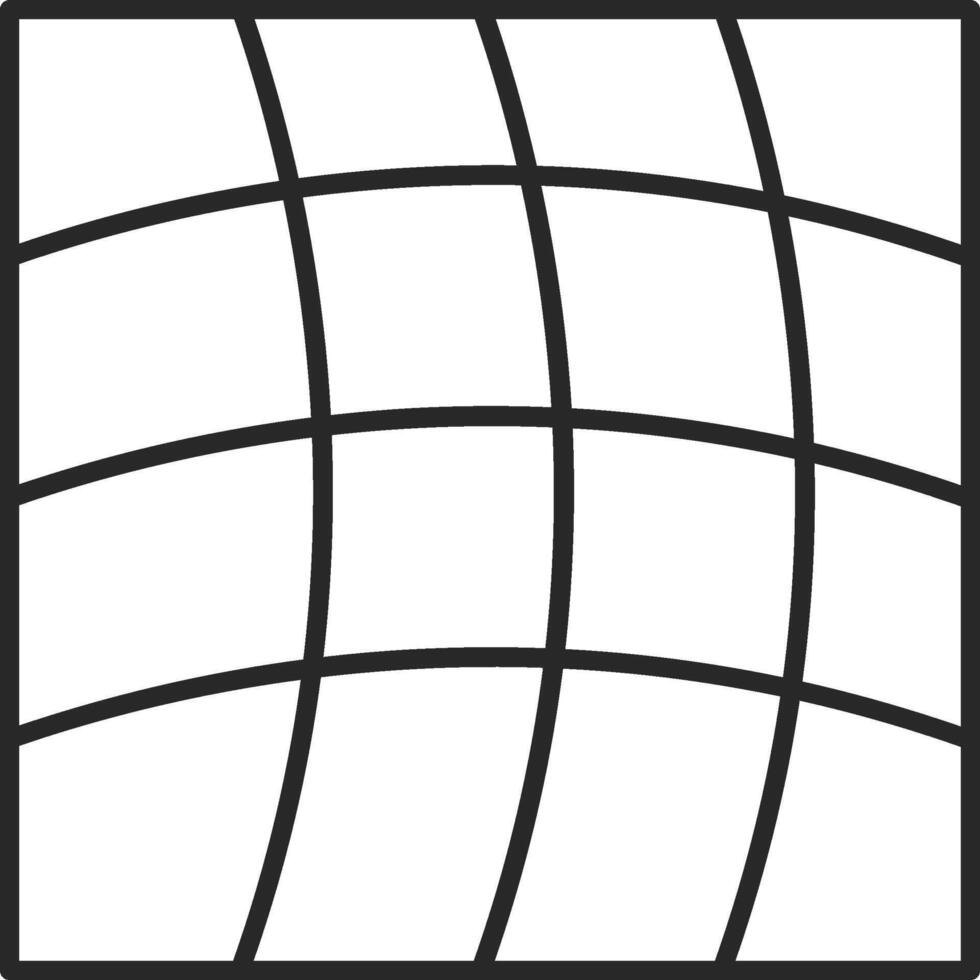 Warp Skined Filled Icon vector