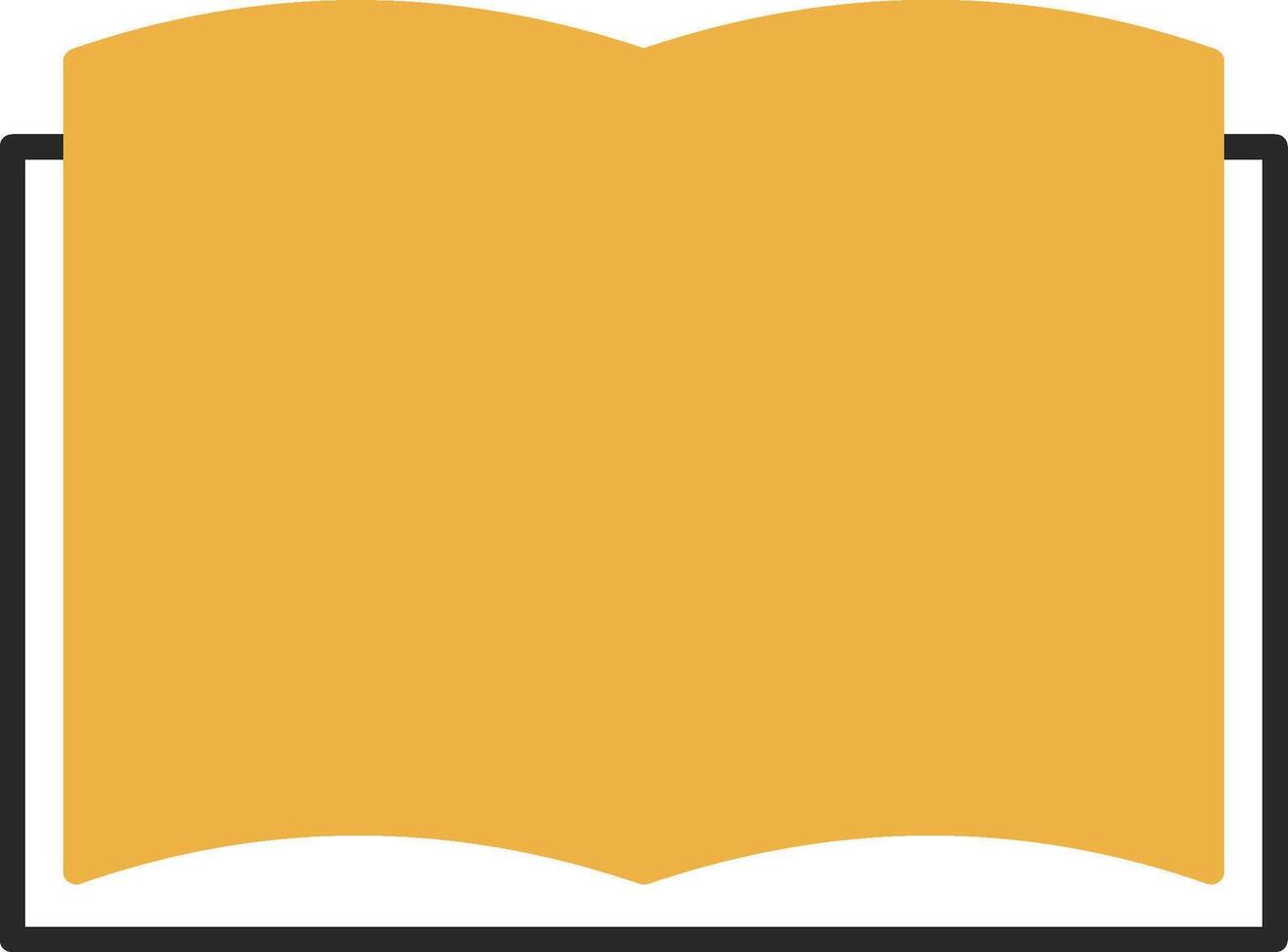 Art Book Skined Filled Icon vector