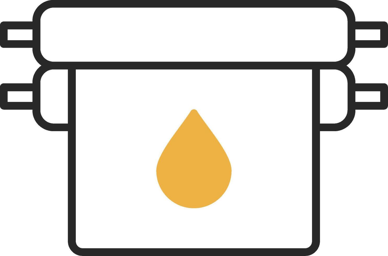 Offset Skined Filled Icon vector