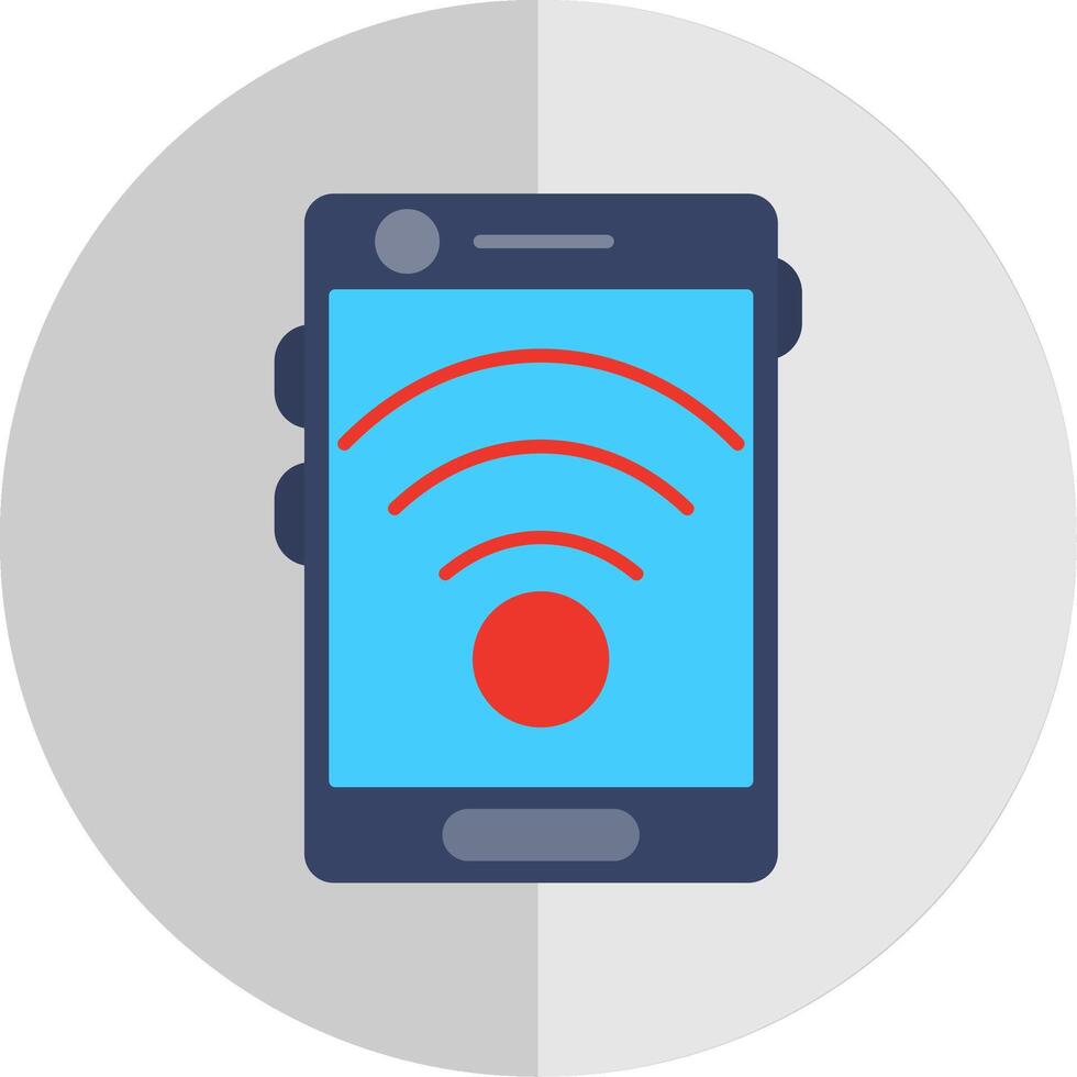 Signal Flat Scale Icon vector