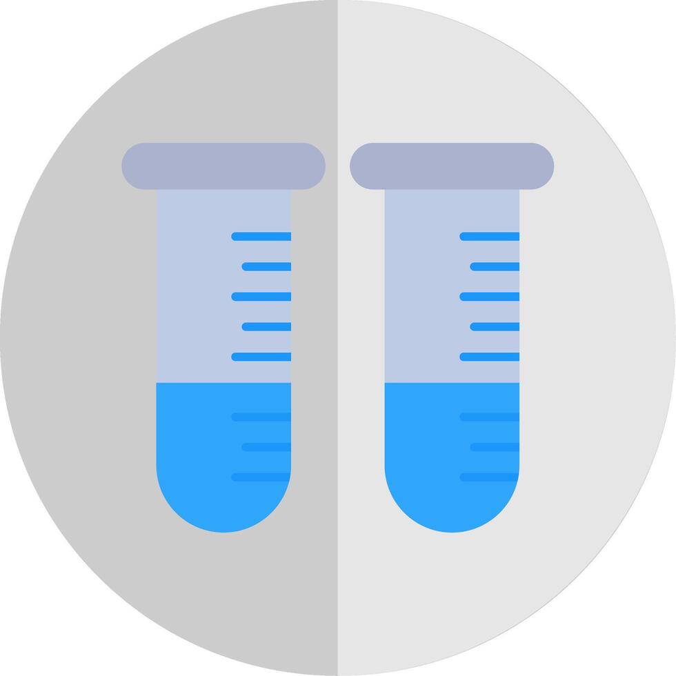 Test Tube Flat Scale Icon vector