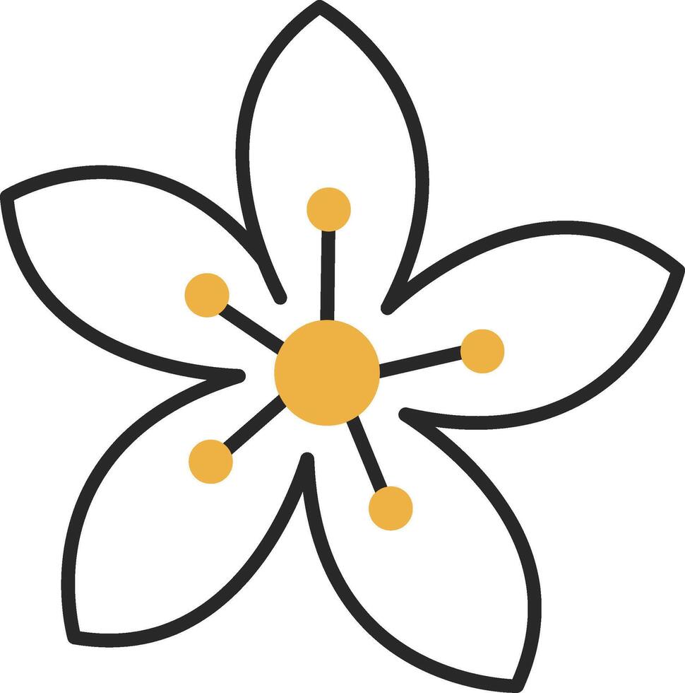 Poppy Skined Filled Icon vector