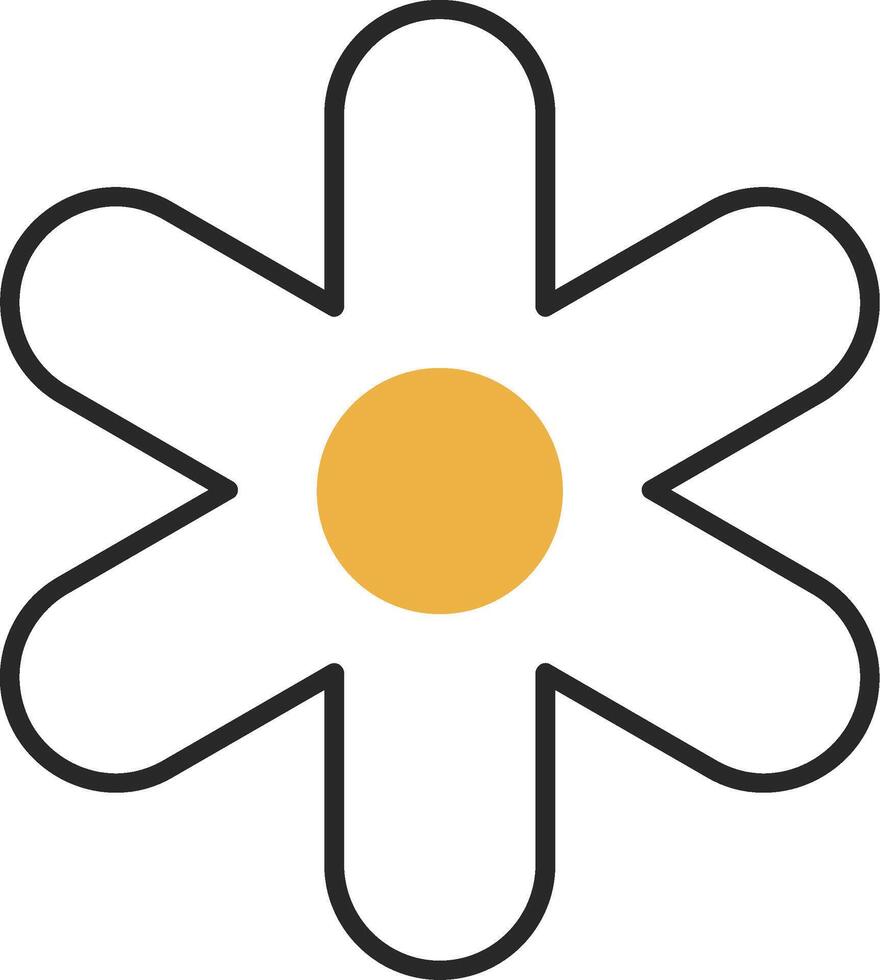 Hyacinth Skined Filled Icon vector