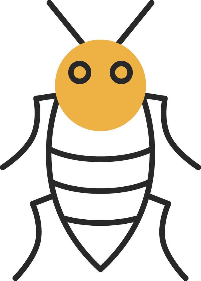 Insect Skined Filled Icon vector