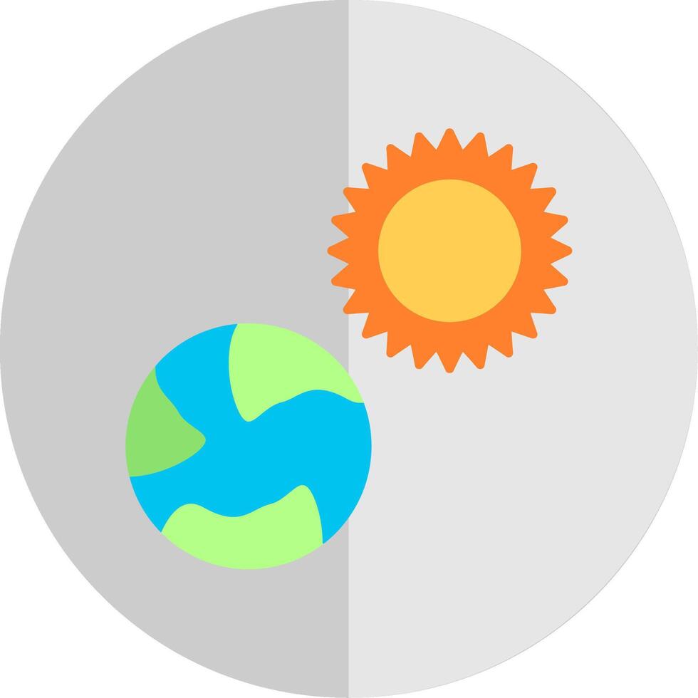 Earth Flat Scale Icon vector