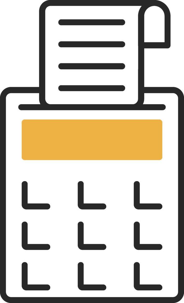 Point Of Sale Skined Filled Icon vector