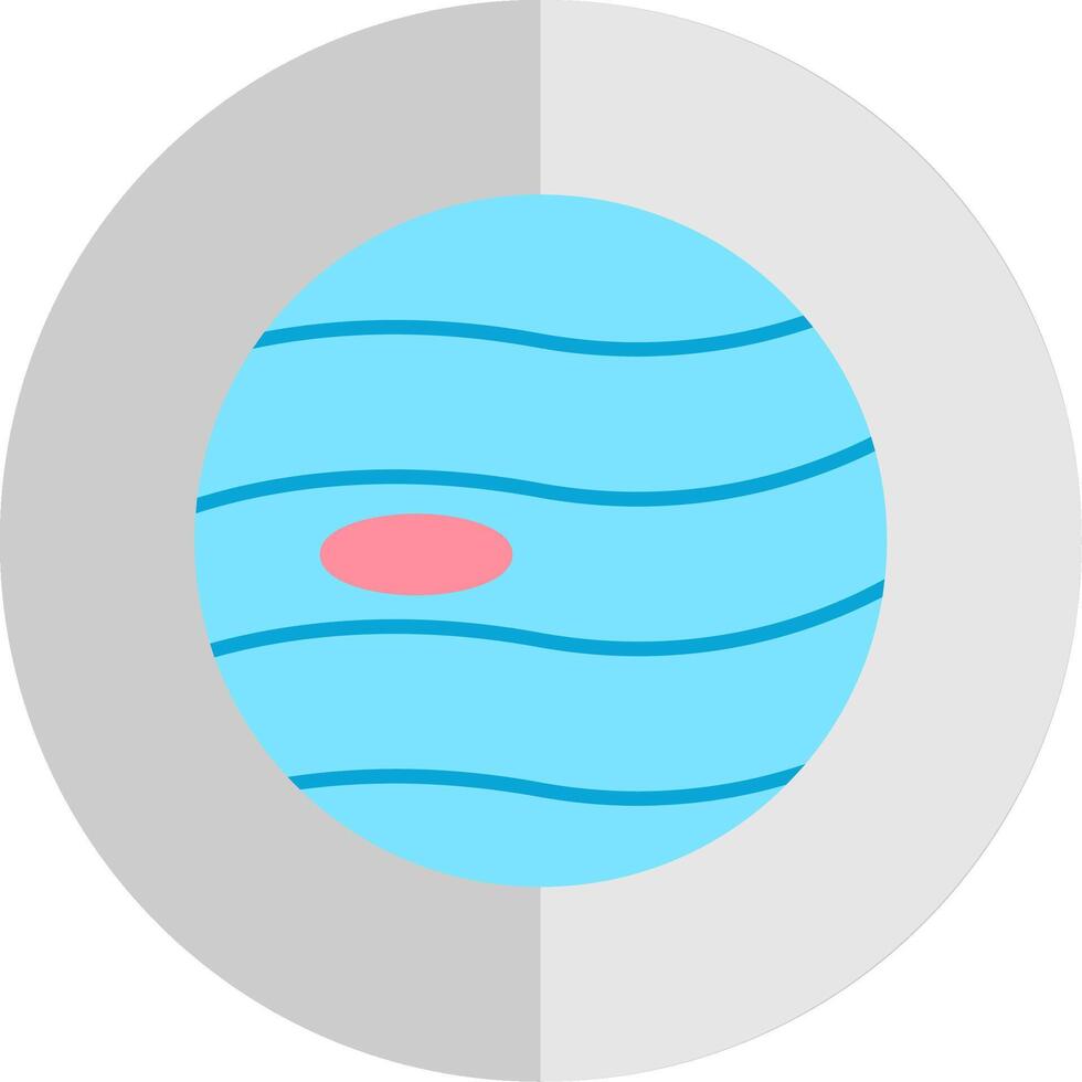 planeta plano escala icono vector