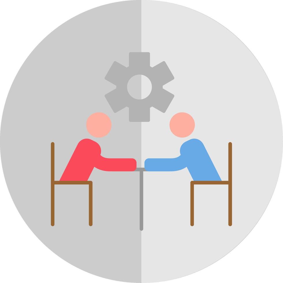 Business People Flat Scale Icon vector