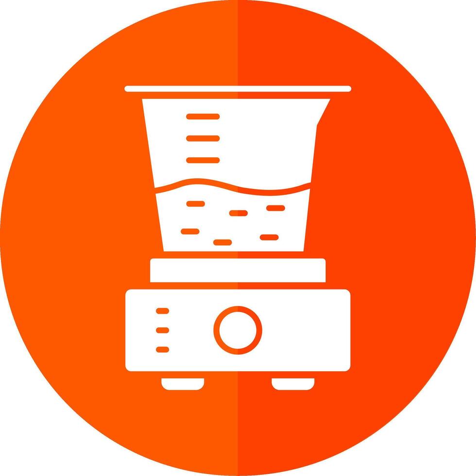 Juicer Glyph Red Circle Icon vector