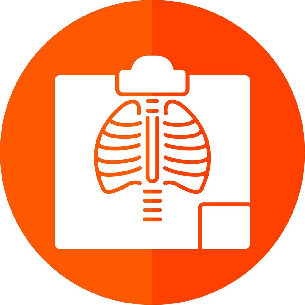 Radiology Glyph Red Circle Icon vector