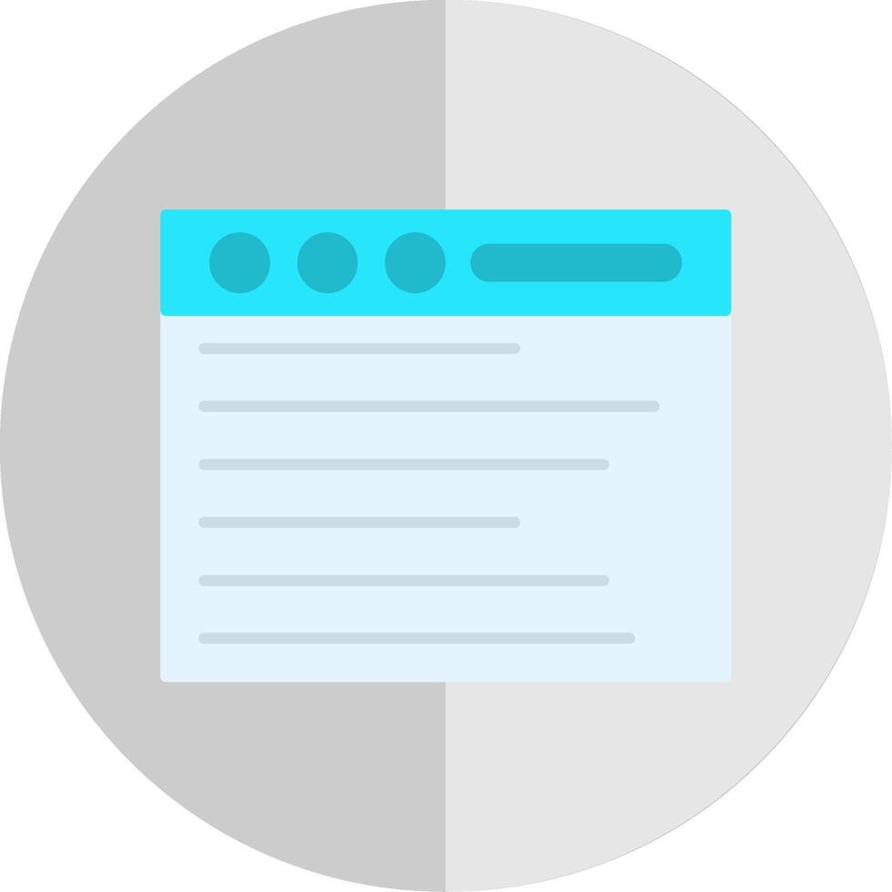 Web Browser Flat Scale Icon vector