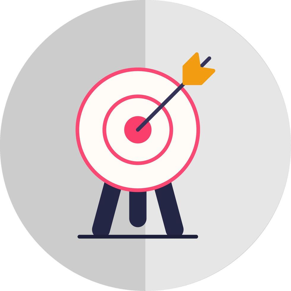 Target Flat Scale Icon vector