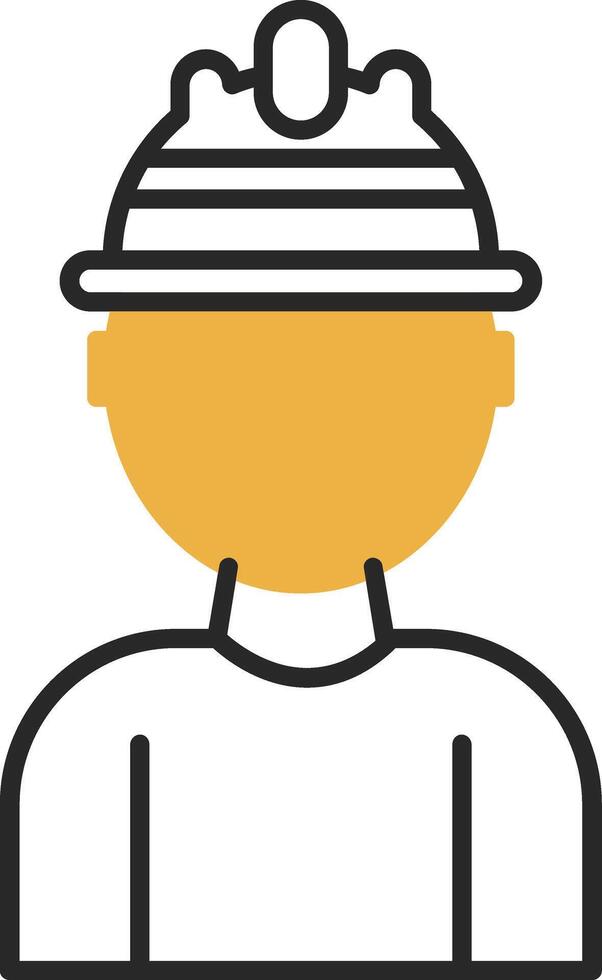 Labor Skined Filled Icon vector