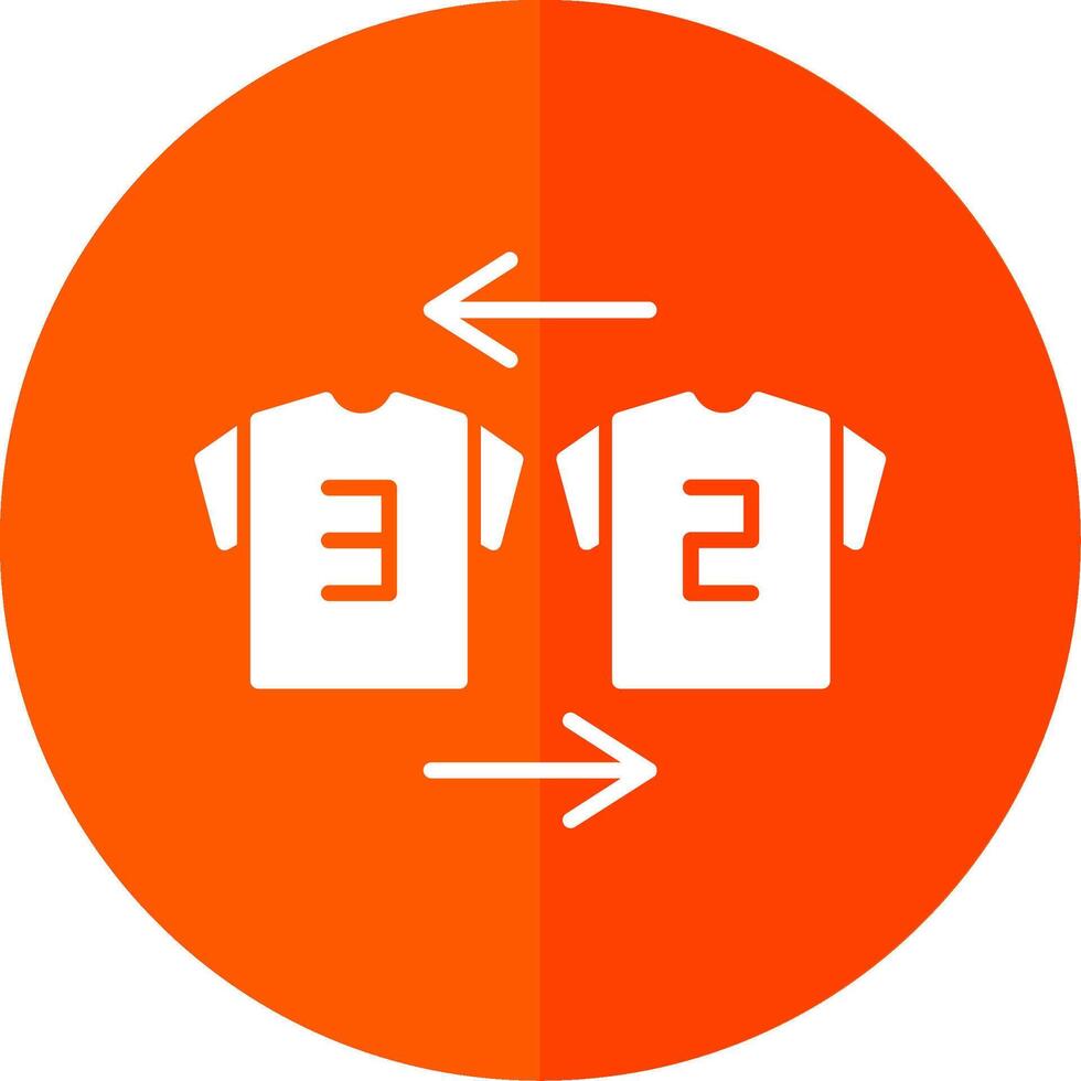 Substitution Glyph Red Circle Icon vector